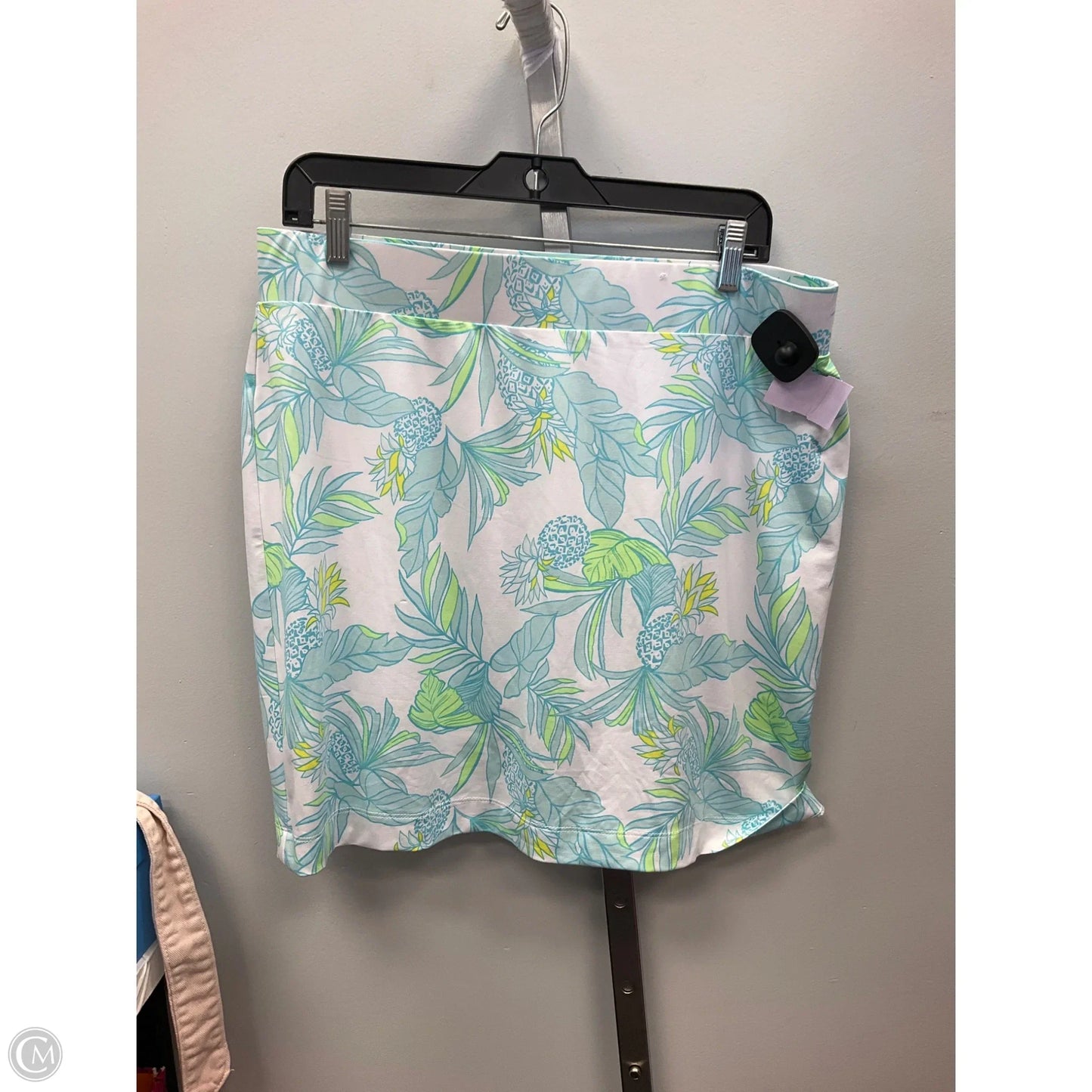 Skort By Stella Parker In Blue & Green, Size: L