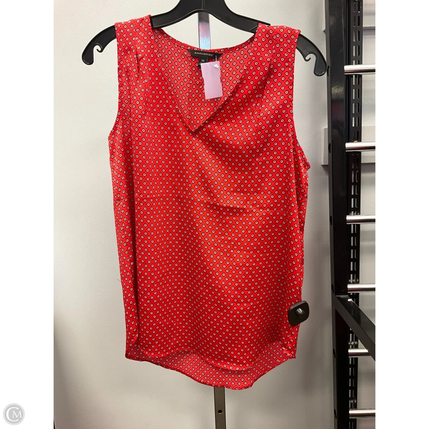 Top Sleeveless By Banana Republic In Red, Size: Xs