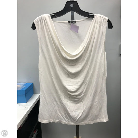 Top Sleeveless By Talbots In White, Size: M