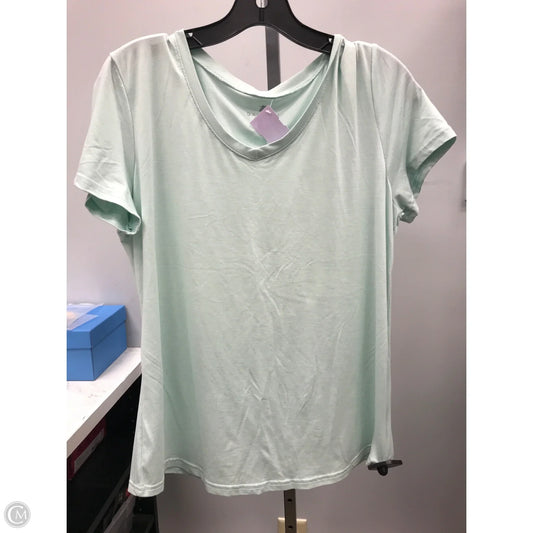 Top Short Sleeve Basic By Danskin In Green, Size: Xl