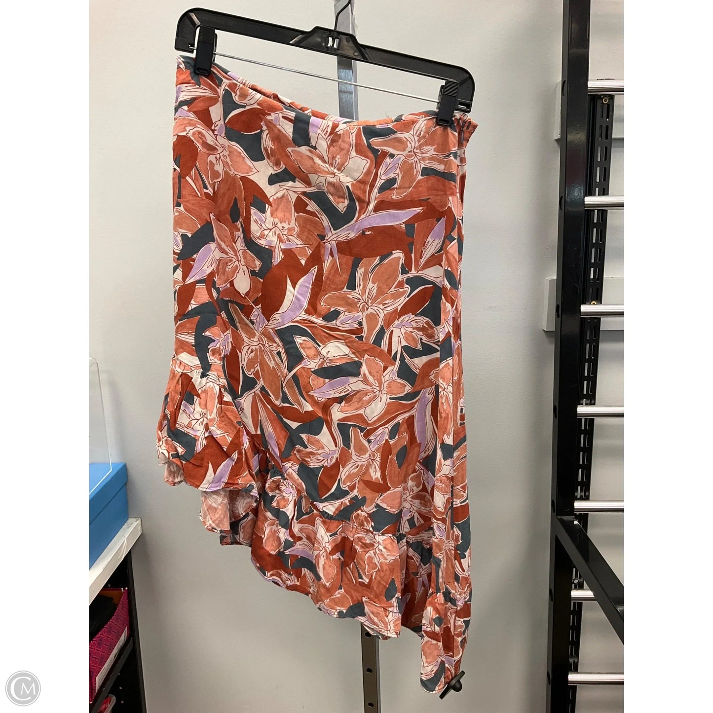 Skirt Midi By Nine West In Floral Print, Size: M