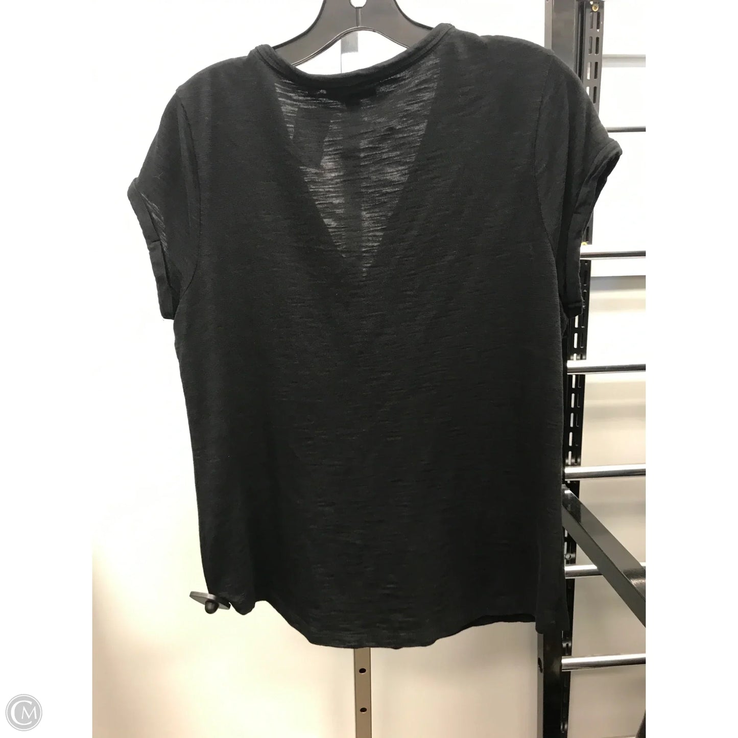 Top Short Sleeve By Chicos In Black, Size: M
