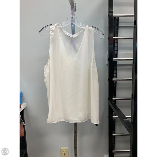 Top Sleeveless By Nine West In White, Size: Xxl