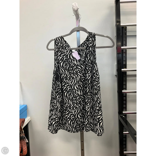 Top Sleeveless By Nine West In Black & White, Size: Xxl