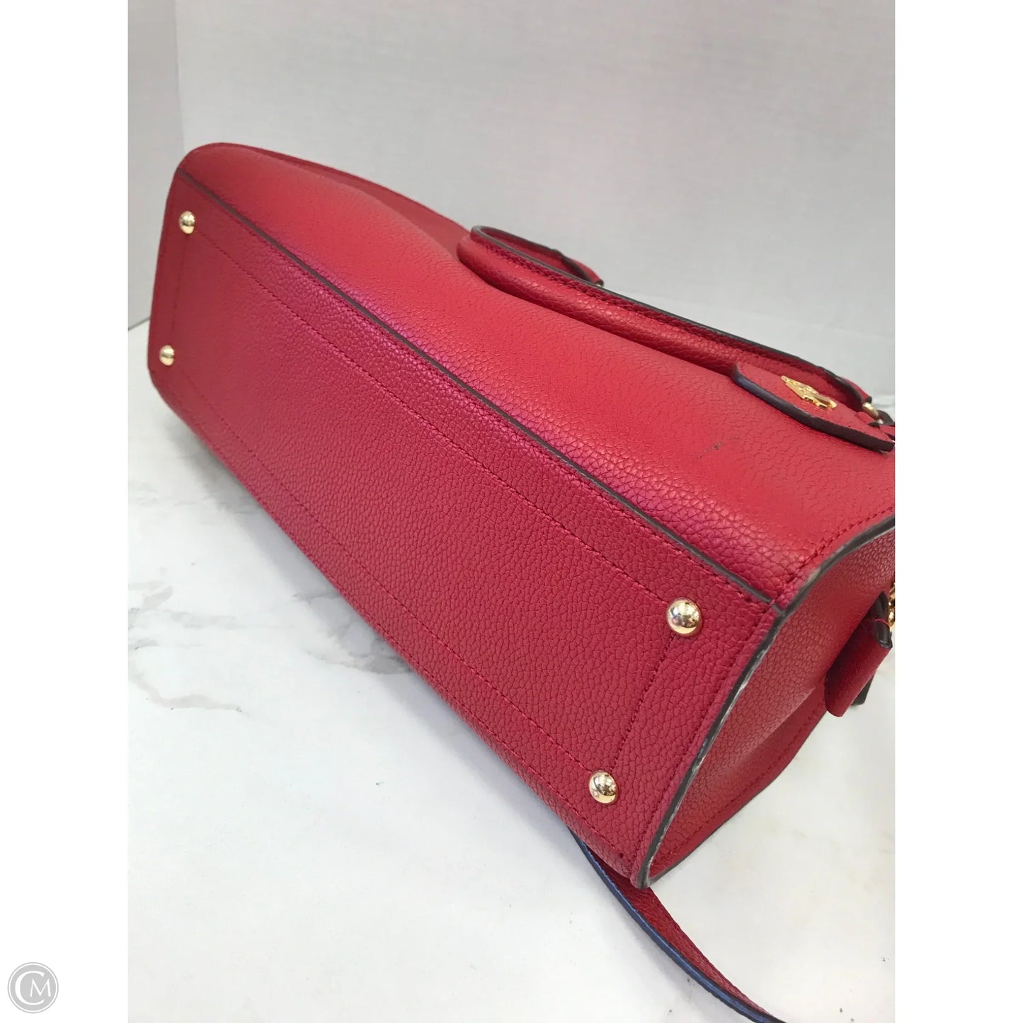 Handbag Leather By Lauren By Ralph Lauren, Size: Large