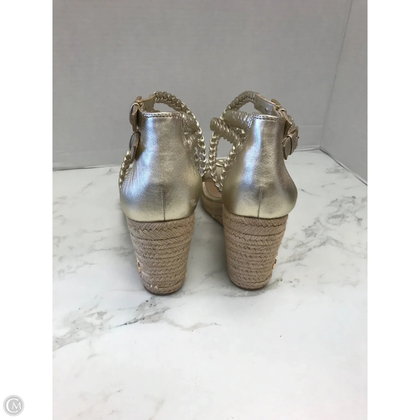 Sandals Designer By Tory Burch In Gold, Size: 10.5