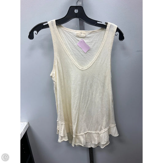 Top Sleeveless By T.la In Cream, Size: S