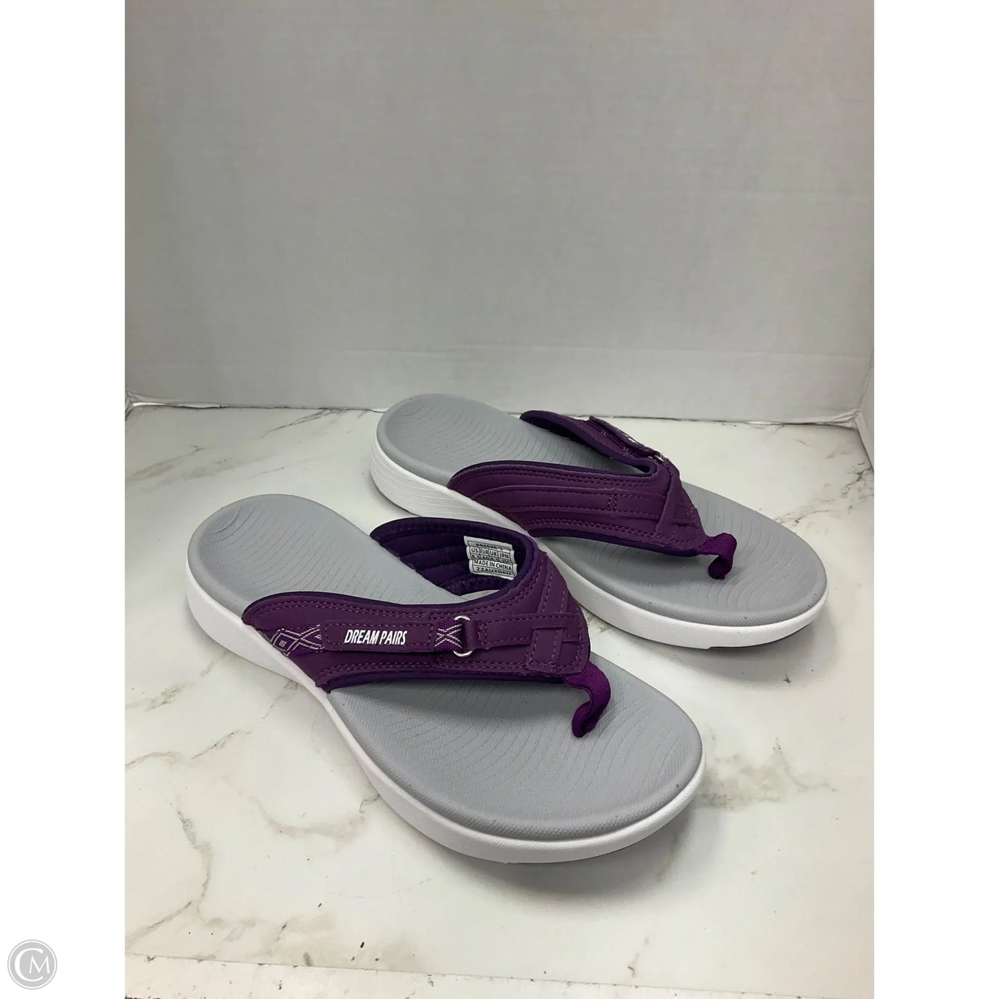 Sandals Flats By Dream Pairs In Purple, Size: 8.5