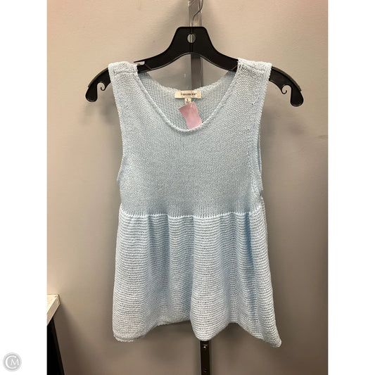Top Sleeveless By Francesca’s In Blue, Size: L