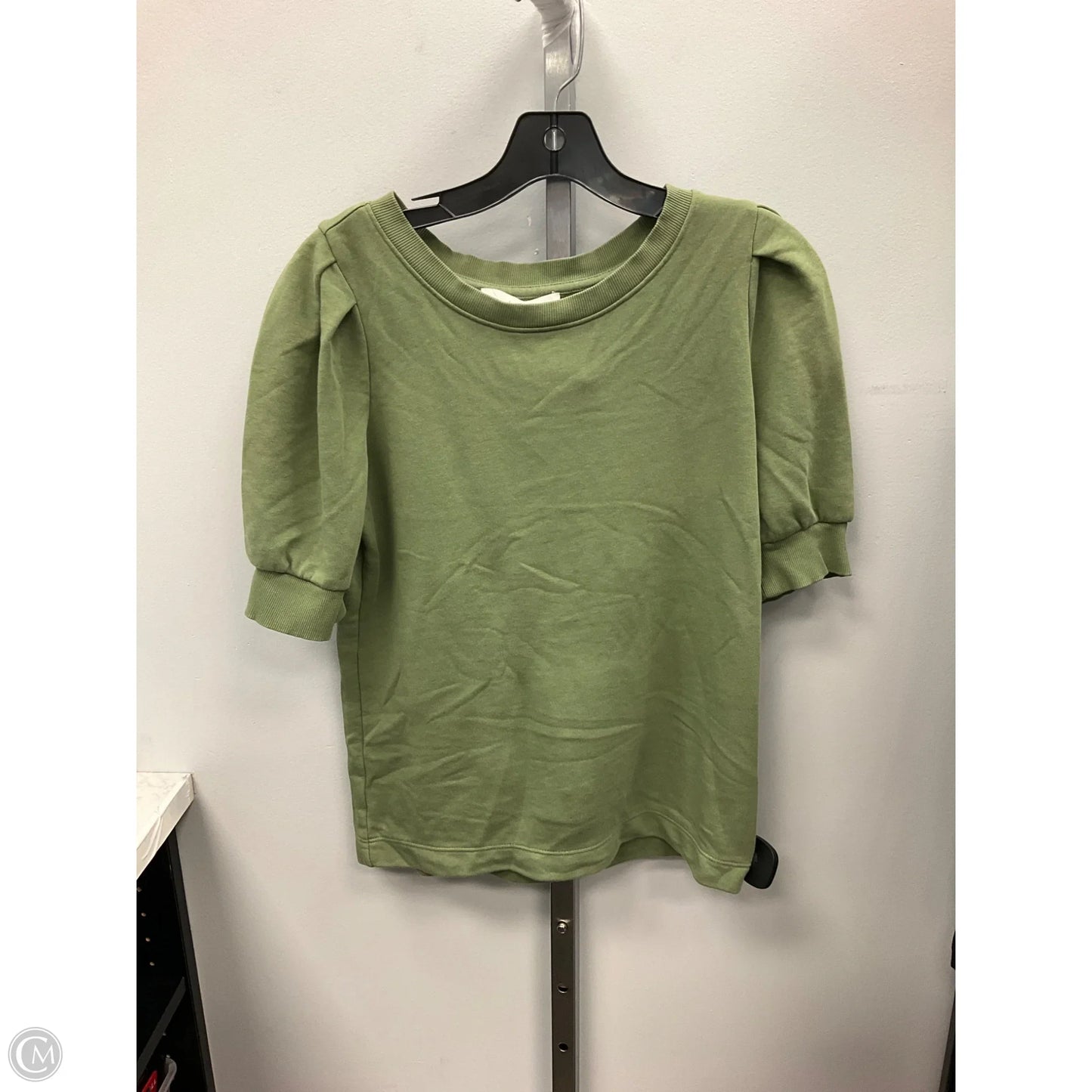 Top Short Sleeve By Loft In Green, Size: S