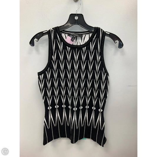 Top Sleeveless By White House Black Market In Black & White, Size: Xs