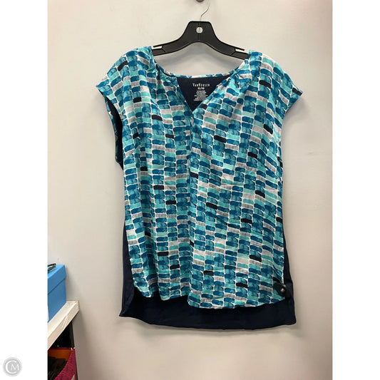 Top Sleeveless By Van Heusen In Aqua, Size: Xl
