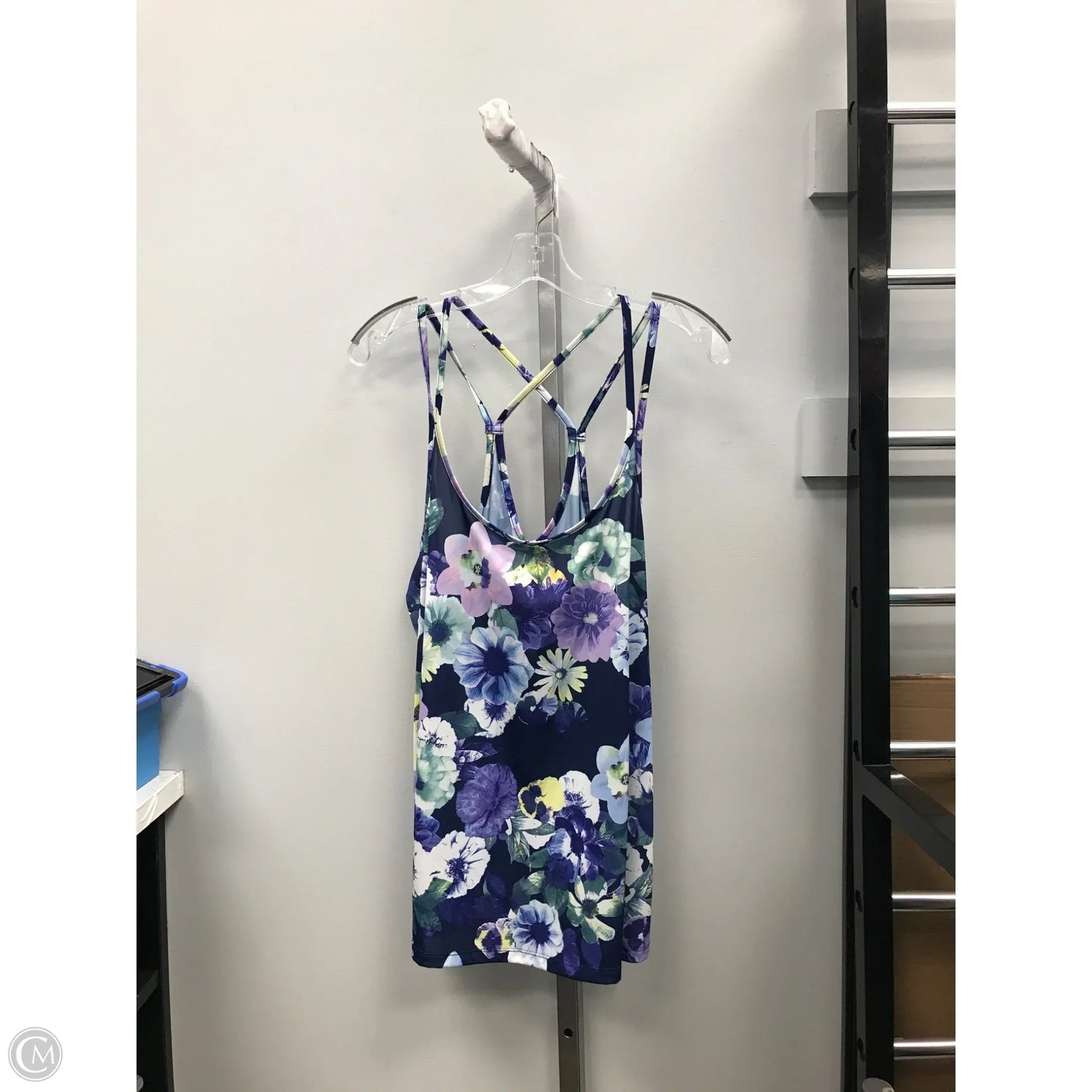 Athletic Tank Top By Old Navy In Floral Print, Size: Xl