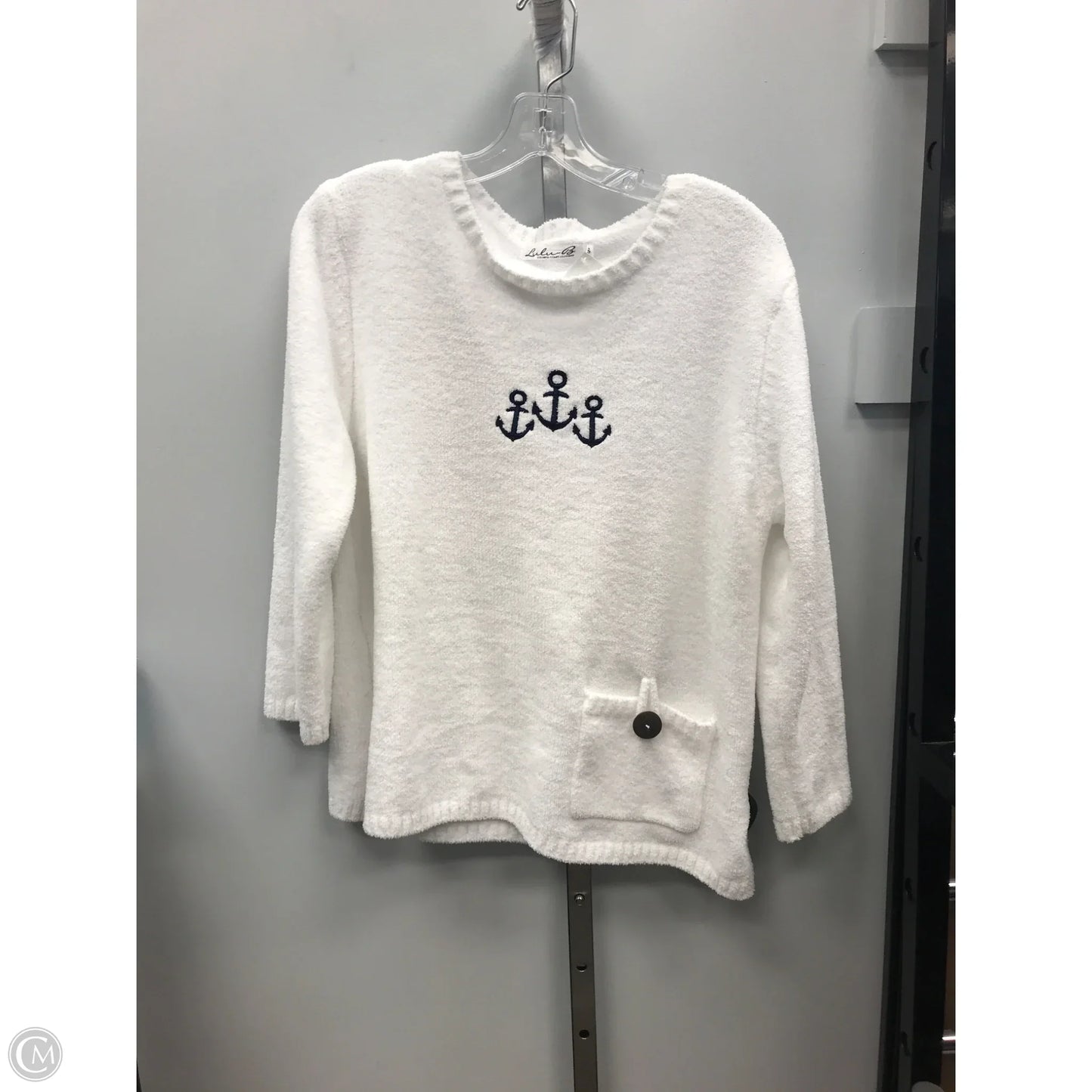 Sweater By Lulu B In White, Size: S