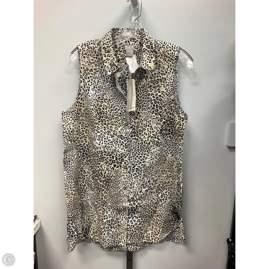 Top Sleeveless By Chicos In Animal Print, Size: M