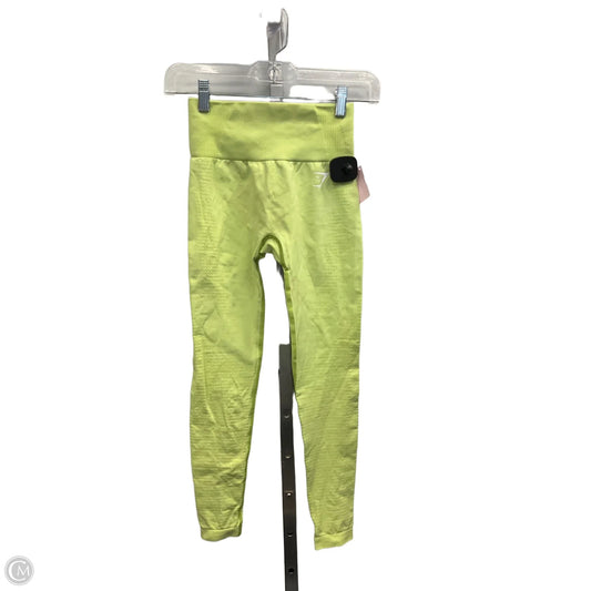 Athletic Leggings By Gym Shark In Green, Size: 0