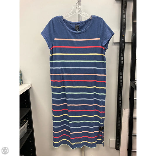 Dress Casual Midi By Gap In Striped Pattern, Size: S