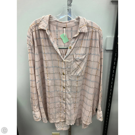 Top Long Sleeve By Free People In Pink, Size: L