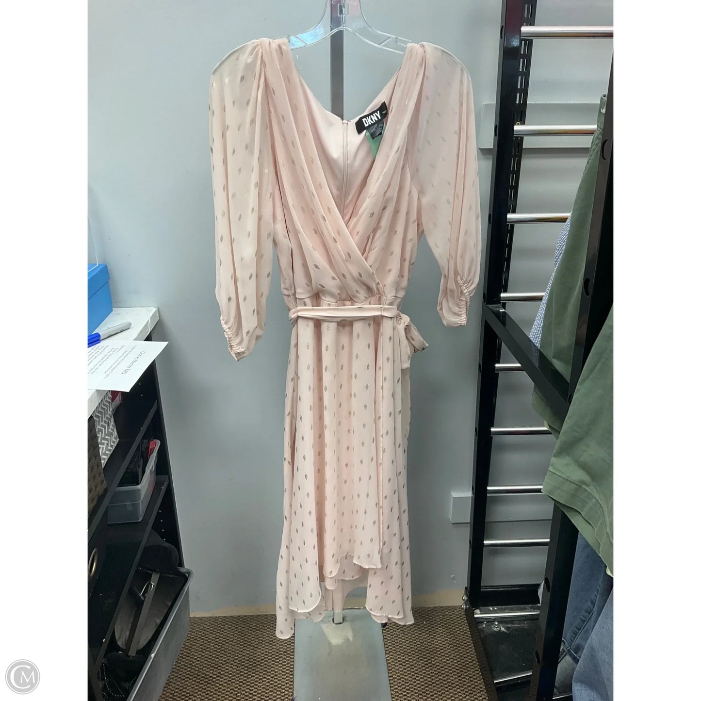 Dress Casual Midi By Dkny In Pink, Size: 16