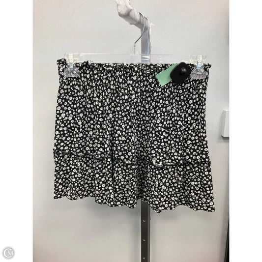 Skirt Mini & Short By Pink Rose In Black & White, Size: M