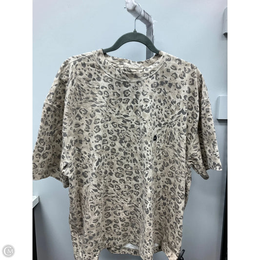 Top Short Sleeve By Hollister In Animal Print, Size: Xl
