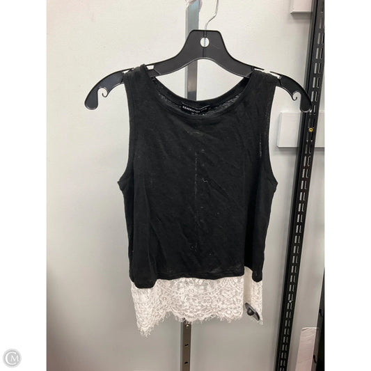 Top Sleeveless By Clothes Mentor In Black & White, Size: Xs
