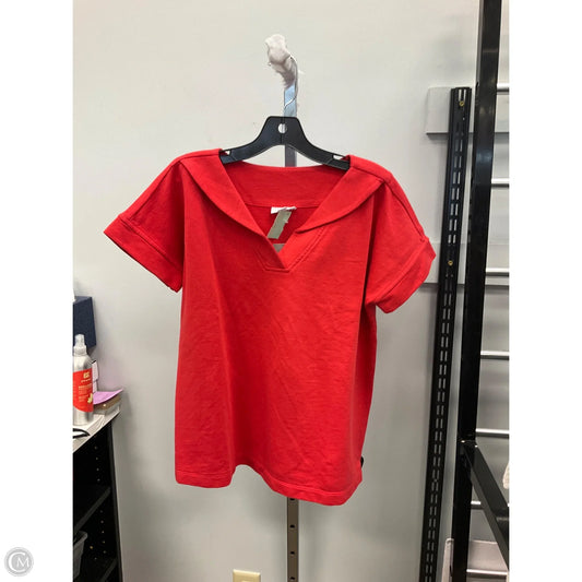 Top Short Sleeve By J. Jill In Red, Size: S