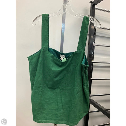 Top Sleeveless By J. Crew In Green, Size: Xl