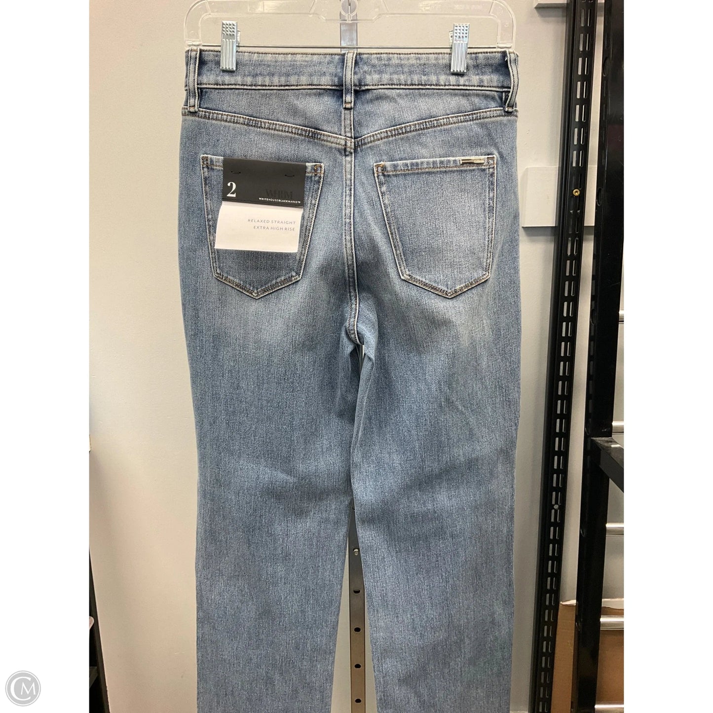 Jeans Straight By White House Black Market In Blue, Size: 2