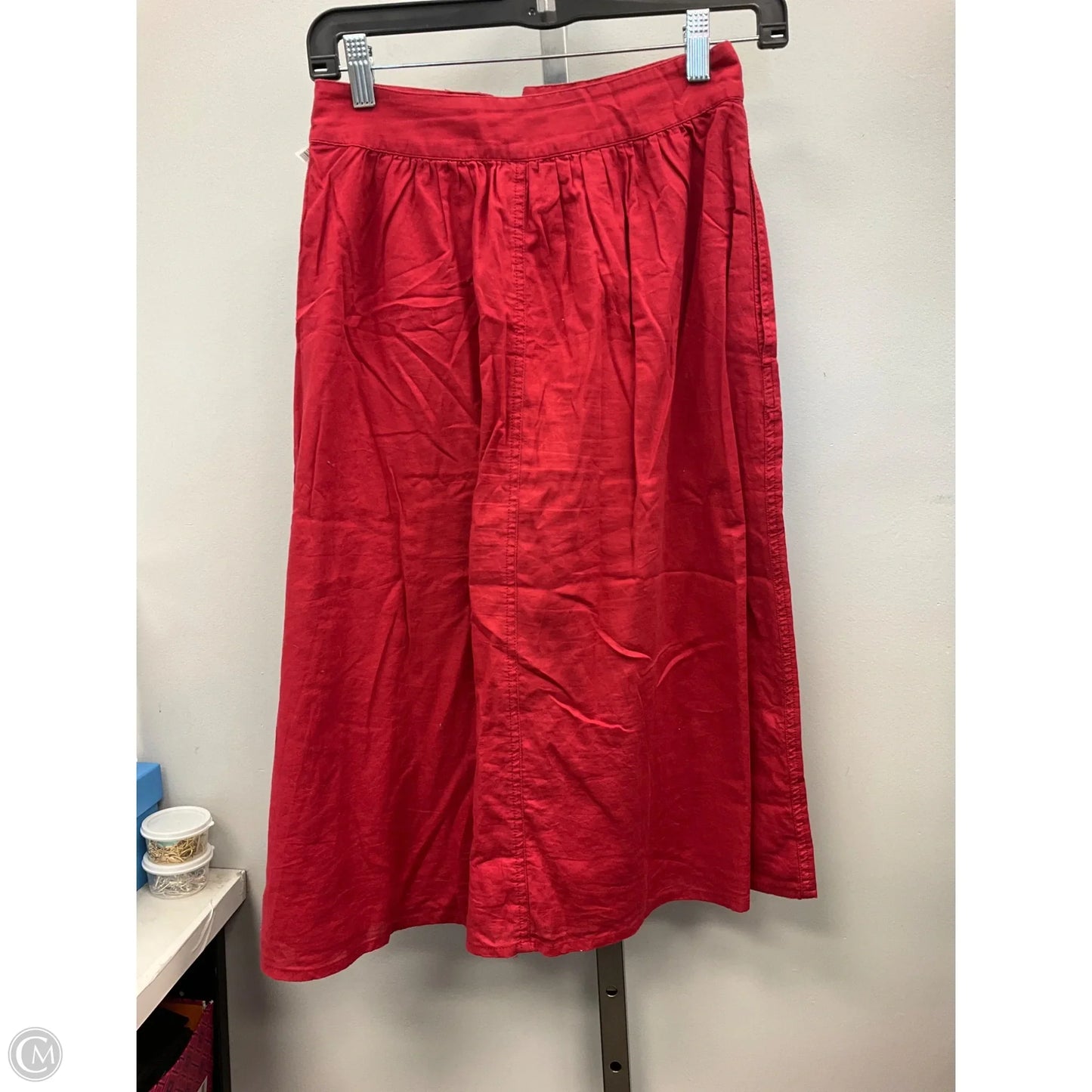 Skirt Midi By Madewell In Red, Size: 0