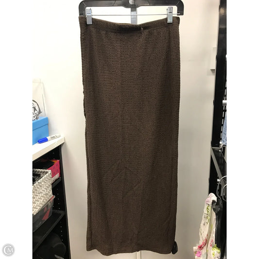 Skirt Midi By Clothes Mentor In Brown, Size: M