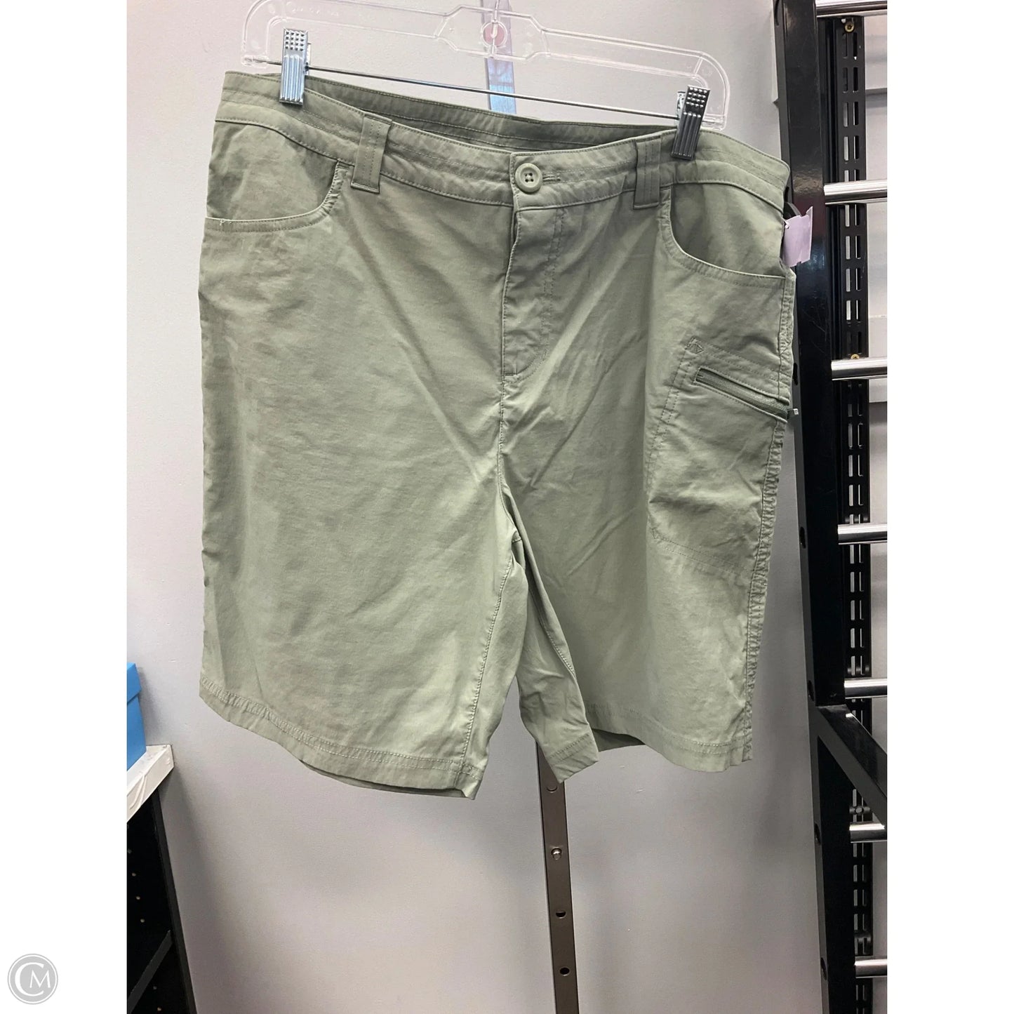 Shorts By Eddie Bauer In Green, Size: 14