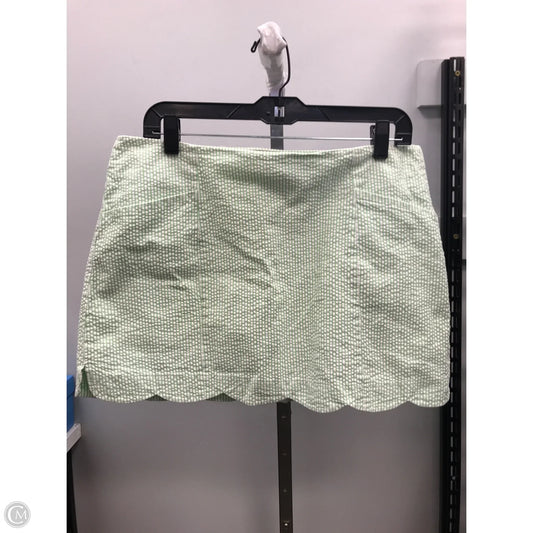 Skirt Designer By Lilly Pulitzer In Green & White, Size: 10