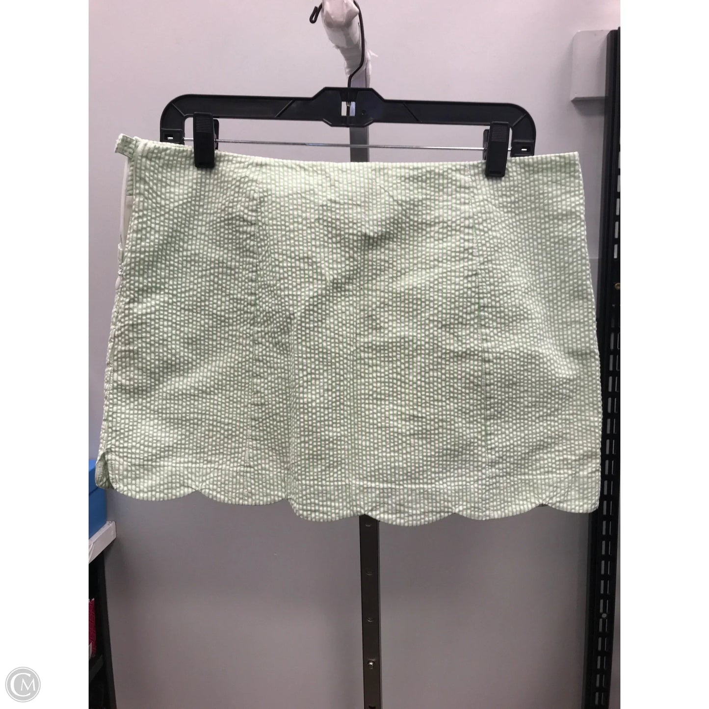 Skirt Designer By Lilly Pulitzer In Green & White, Size: 10
