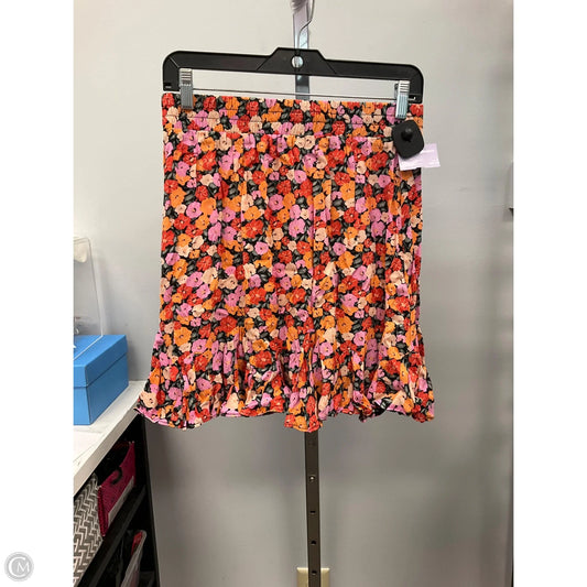 Skirt Mini & Short By Loft In Floral Print, Size: S