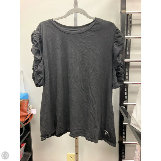 Top Short Sleeve By Loft In Black, Size: 20