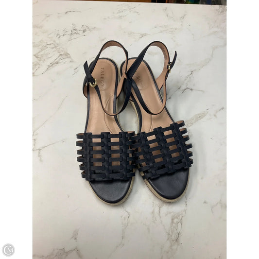 Sandals Heels Platform By Talbots In Navy, Size: 9.5