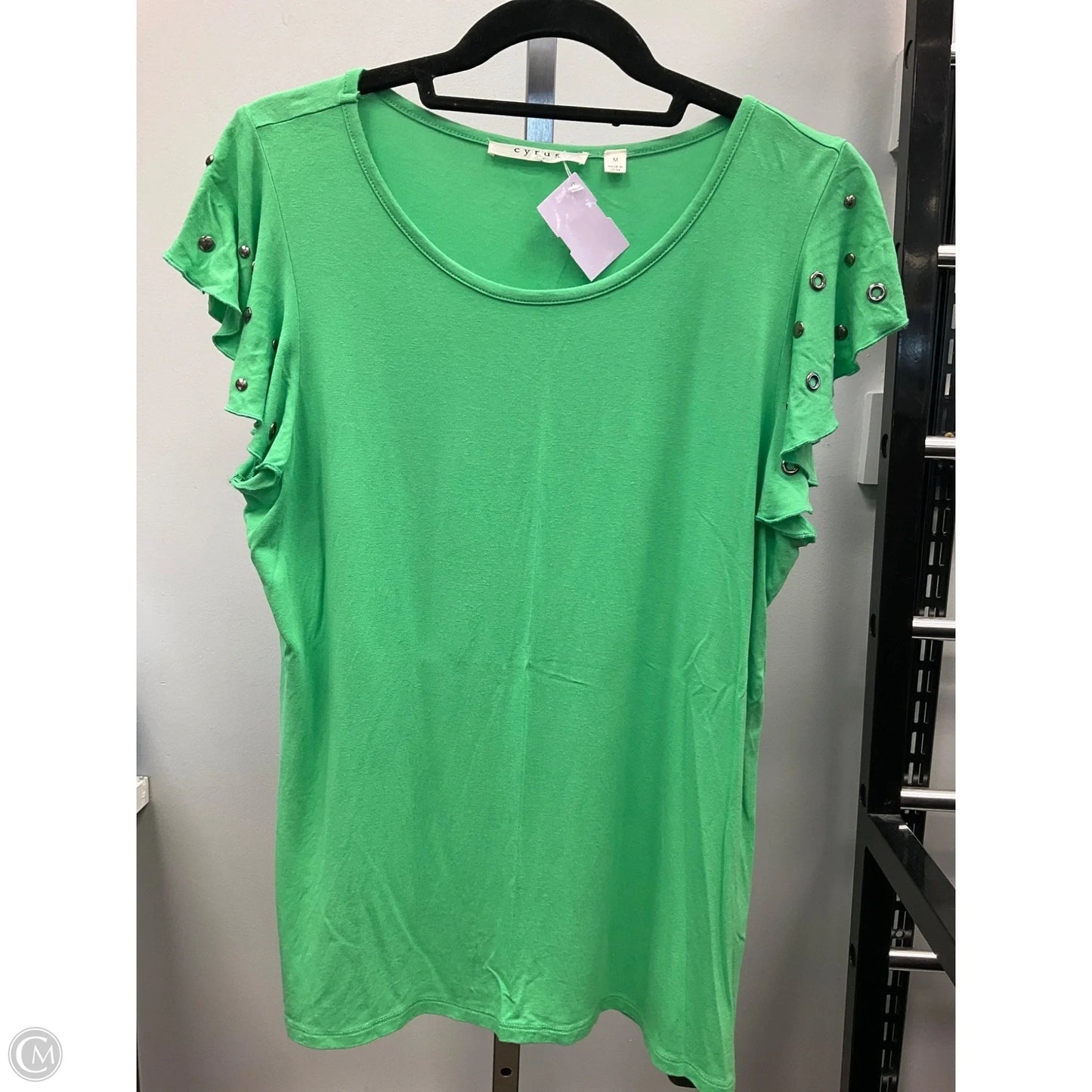 Top Short Sleeve By Cyrus In Green, Size: M
