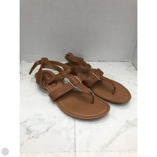 Sandals Heels Kitten By Sofft In Tan, Size: 9.5