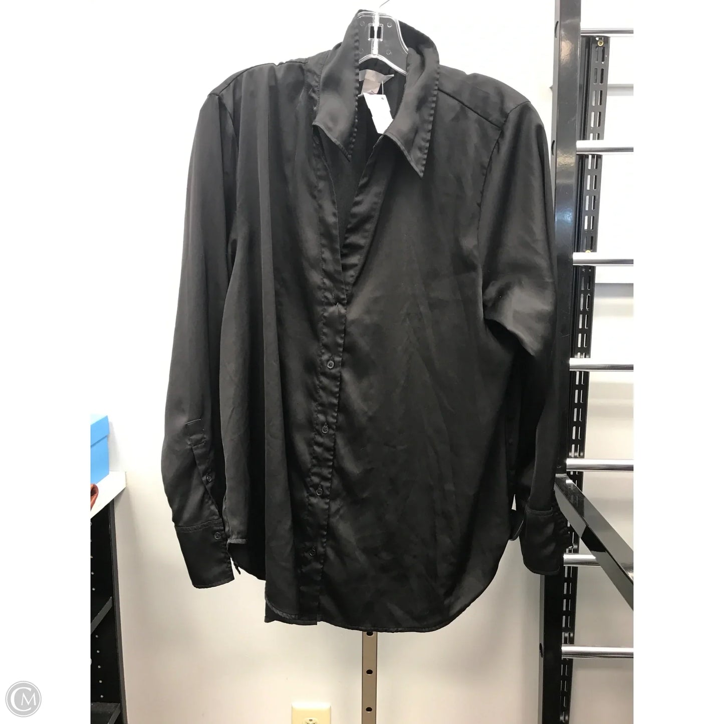 Top Long Sleeve By H&m In Black, Size: L