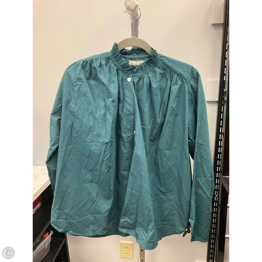 Top Long Sleeve By Cmc In Teal, Size: Xl
