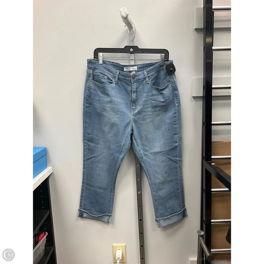 Jeans Cropped By Levis In Blue, Size: 14