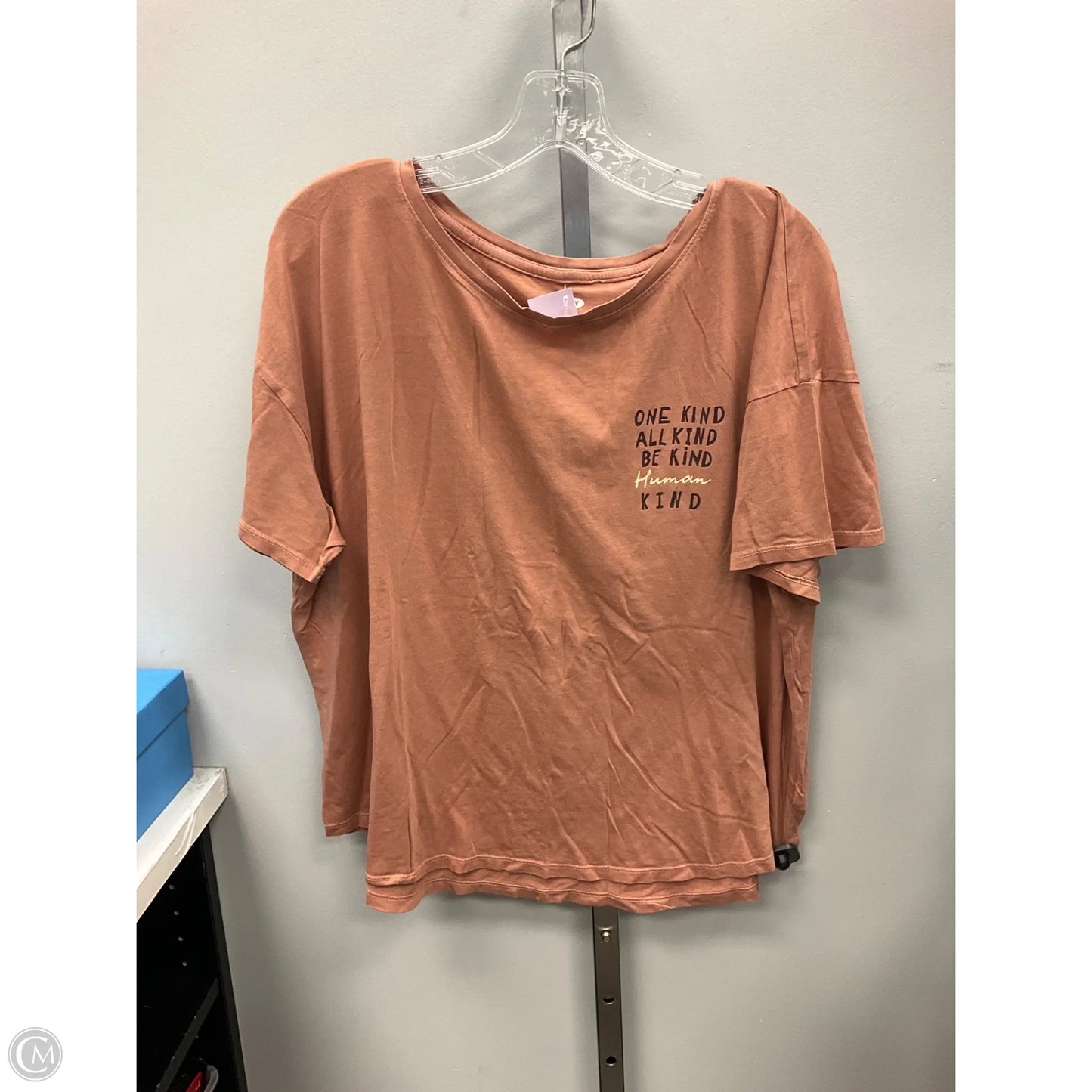 Top Short Sleeve Basic By Old Navy In Orange, Size: Xl