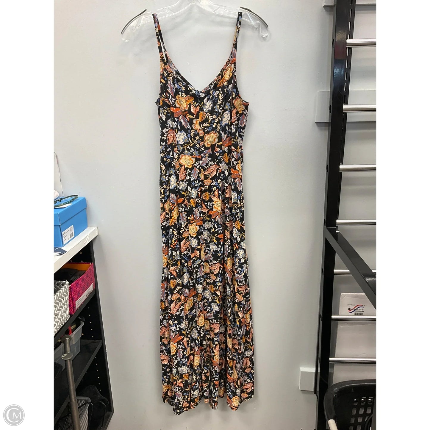 Dress Casual Midi By Msk In Blue & Orange, Size: M