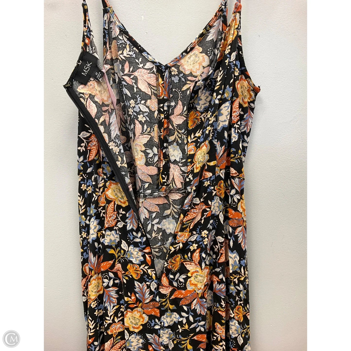 Dress Casual Midi By Msk In Blue & Orange, Size: M