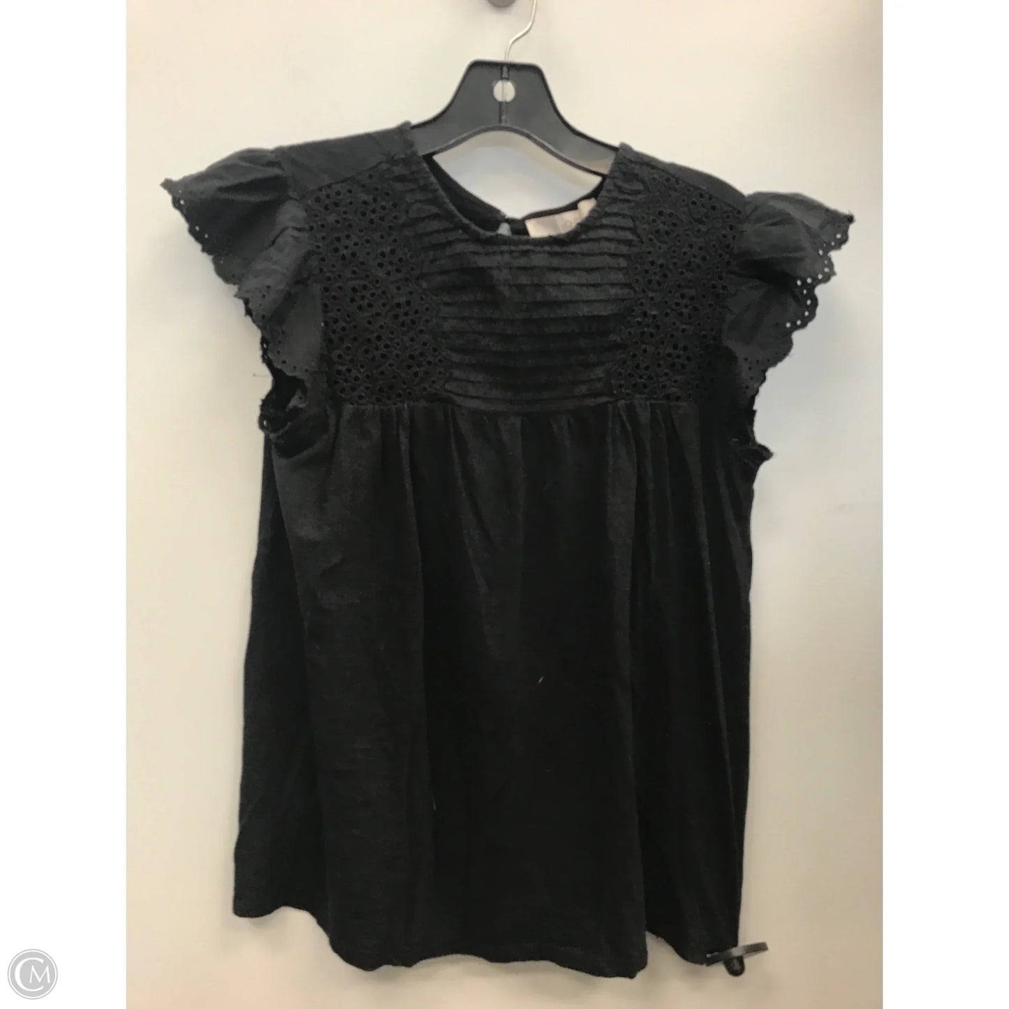 Top Sleeveless By Loft In Black, Size: S