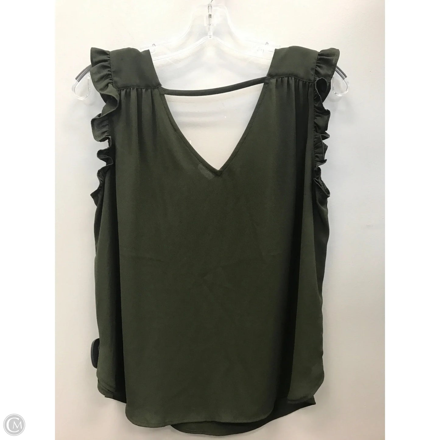 Top Sleeveless By Loft In Green, Size: Mp