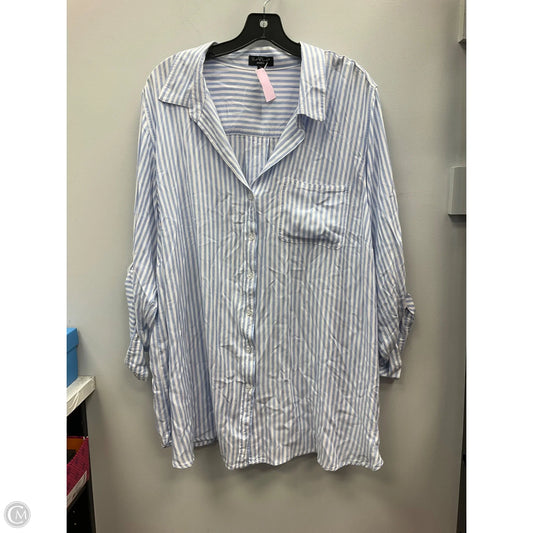 Top 3/4 Sleeve By Velvet Heart In Striped Pattern, Size: 3x