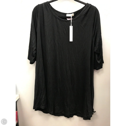 Top Short Sleeve By Larace  In Black, Size: 2x