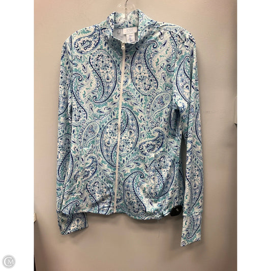 Sweatshirt Collar By Sigrid Olsen In Paisley Print, Size: L
